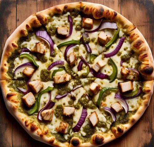 Pizza Pollo Pesto.