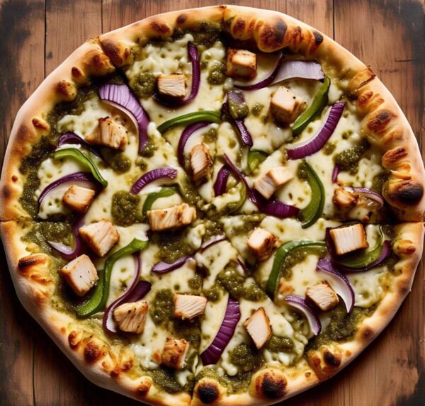 Pizza Pollo Pesto.